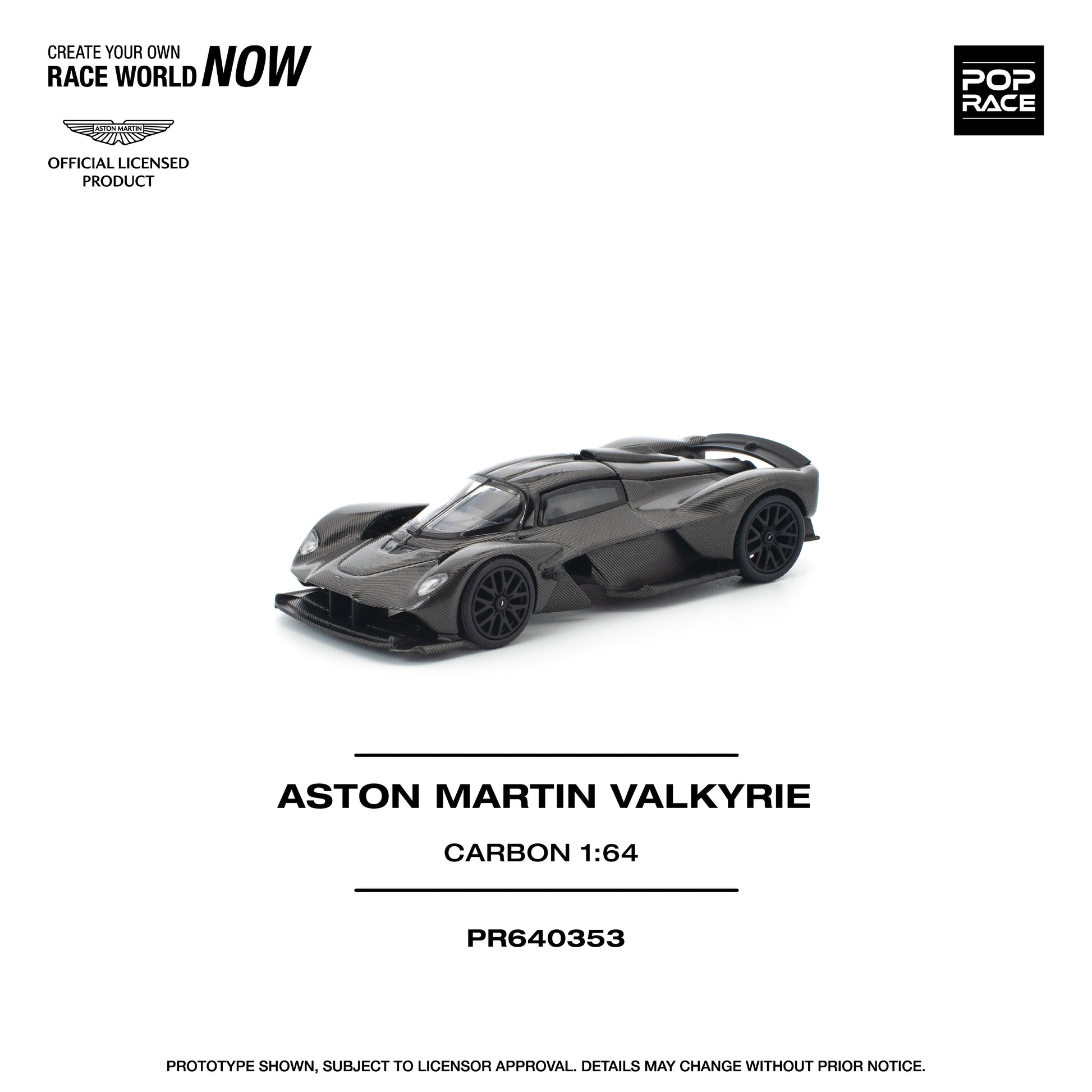 1/64 ASTON MARTIN VALKYRIE CARBON EDITION — anime model kits wholesale