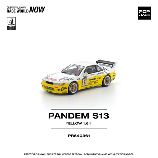 1/64 PANDEM SILVIA S13 2020 D1 LIGHTS YELLOW / WHITE — anime model kits wholesale