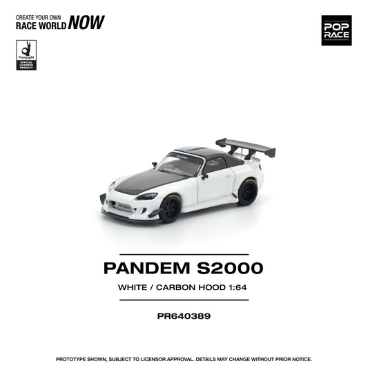 1/64 PANDEM S2000 WHITE CARBON HOOD — anime model kits wholesale
