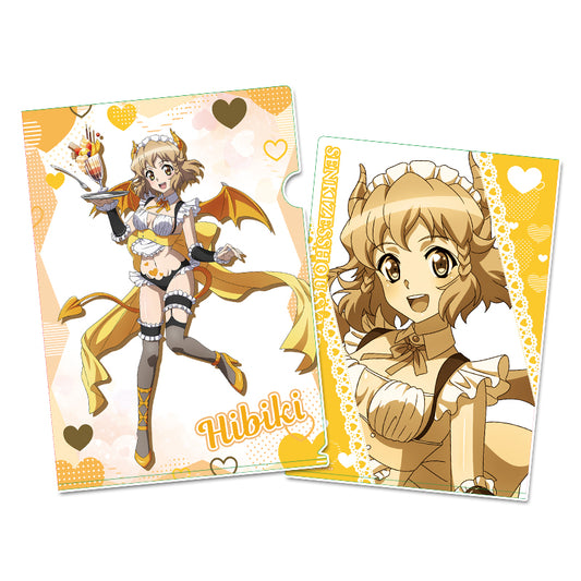 Senki Zessho Symphogear XV Original Illustration Clear File Tachibana Hibiki Little Devil Waitress — bulk anime toys for retailers USA