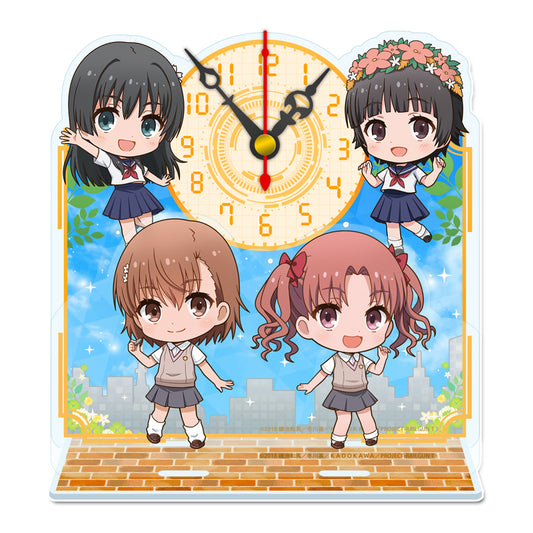 A Certain Scientific Railgun T Puchichoko Mini Acrylic Clock A - import anime figures wholesale from Japan