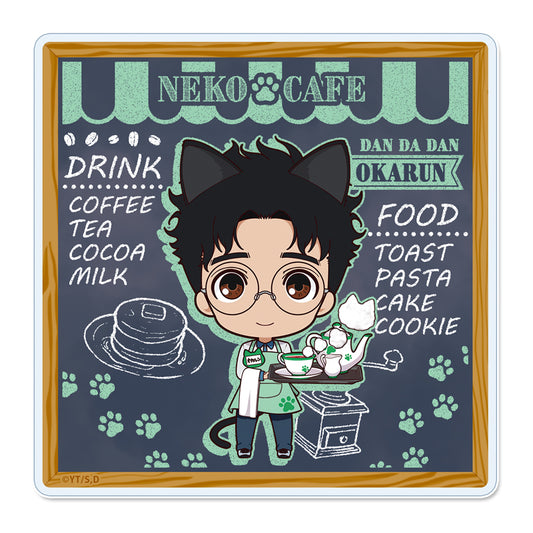 DANDADAN Puchichoko Acrylic Coaster Okarun Cat Cafe - Banpresto wholesale supplier