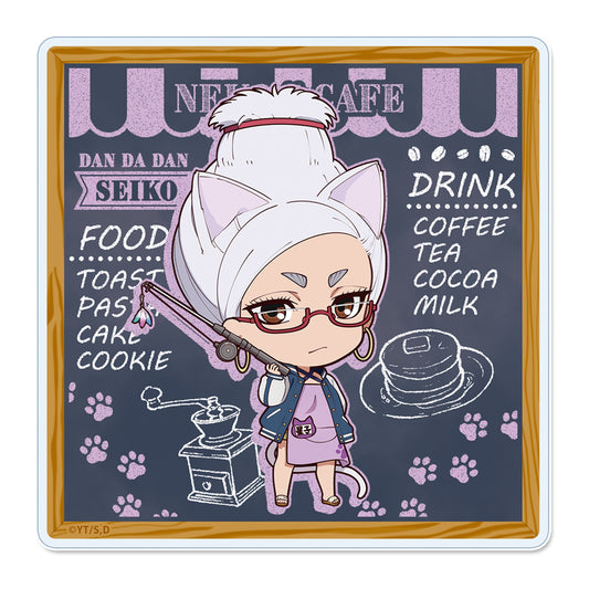 DANDADAN Puchichoko Acrylic Coaster Seiko Cat Cafe - anime merch supplier USA