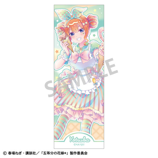 The Quintessential Quintuplets Specials 2 Long Square Can Badge Nakano Yotsuba Ice Cream Shop KamiAni TOUCH - scale anime figures wholesale