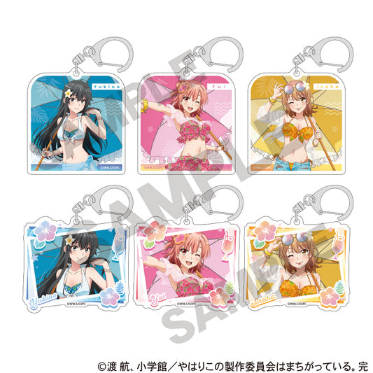 Yahari Ore no Seishun Love-come wa Machigatteiru. Kan Trading Acrylic Key Chain Swimwear Parasol — anime keychains wholesale