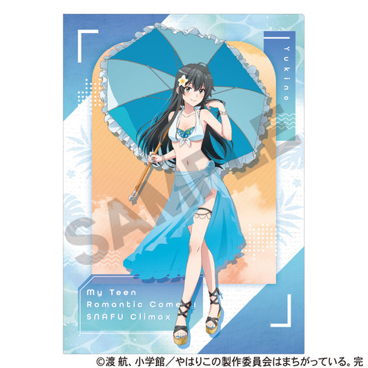 Yahari Ore no Seishun Love-come wa Machigatteiru. Kan Single Clear File Yukinoshita Yukino Swimwear Parasol — anime collectibles bulk distributor