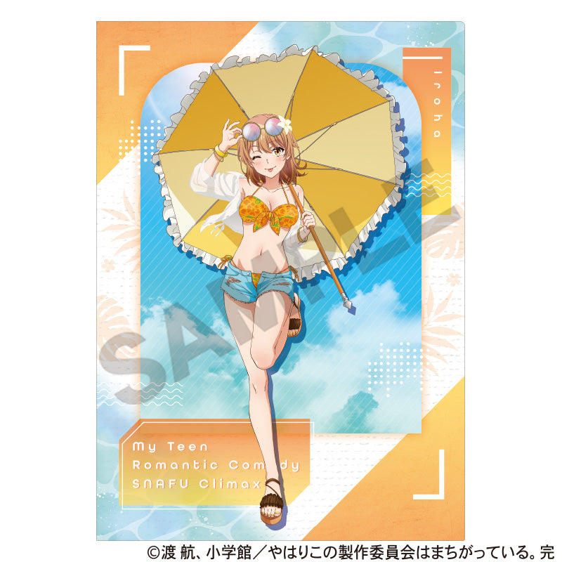 Yahari Ore no Seishun Love-come wa Machigatteiru. Kan Single Clear File Isshiki Iroha Swimwear Parasol — anime store wholesale supplier
