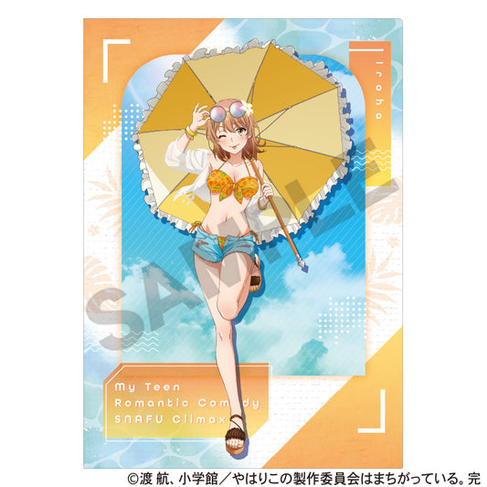 Yahari Ore no Seishun Love-come wa Machigatteiru. Kan Single Clear File Isshiki Iroha Swimwear Parasol — anime store wholesale supplier
