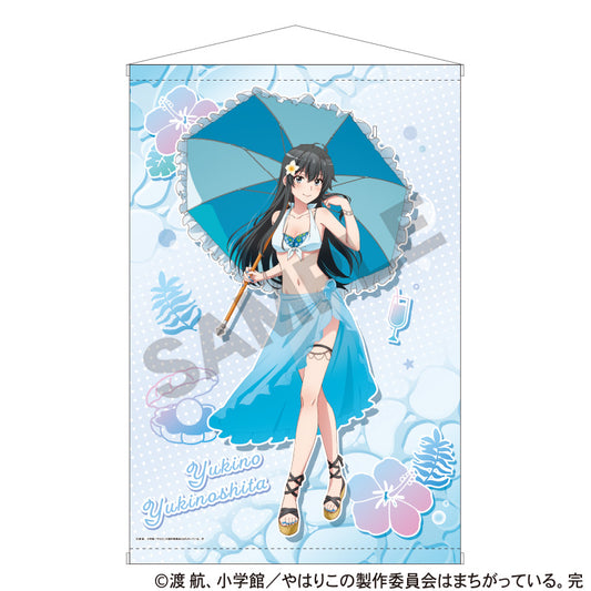 Yahari Ore no Seishun Love-come wa Machigatteiru. Kan B2 Tapestry Yukinoshita Yukino Swimwear Parasol — Japanese anime figures bulk supplier USA