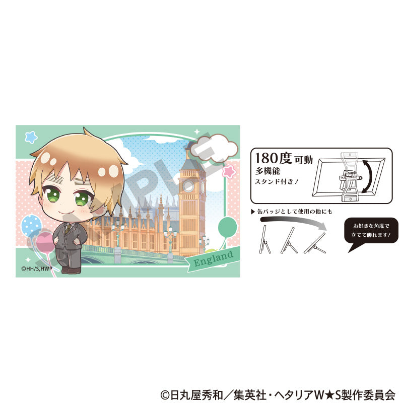 Hetalia World Stars Art Can Badge United Kingdom Chimaniwa — import anime figures wholesale from Japan
