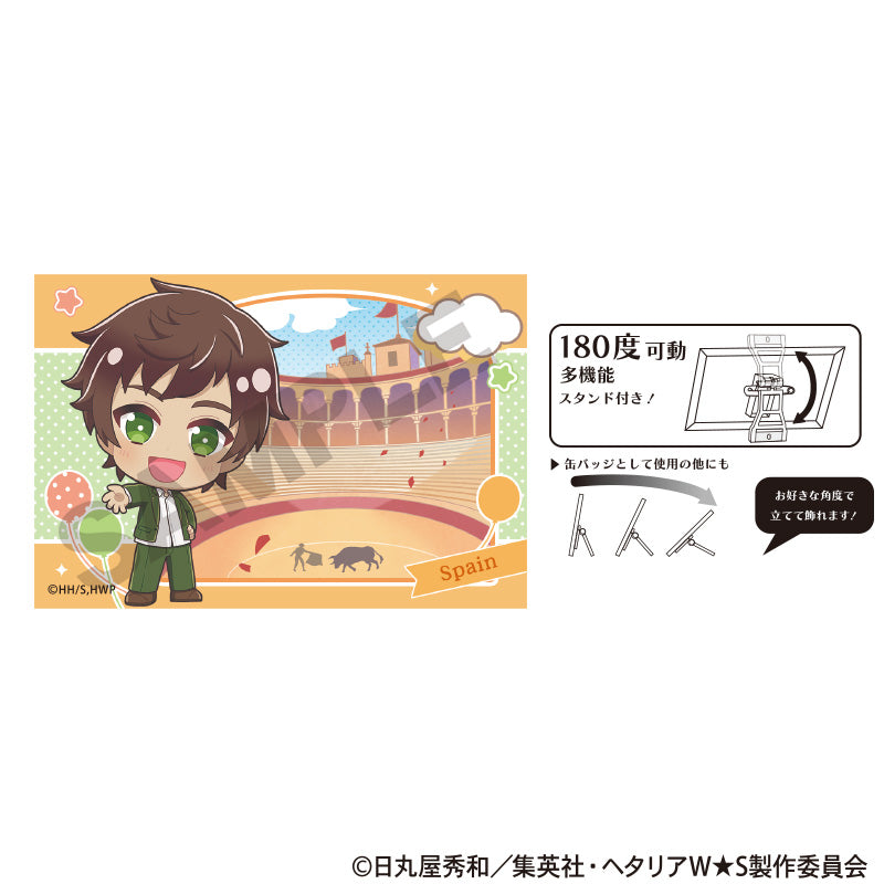 Hetalia World Stars Art Can Badge Spain Chimaniwa — bulk anime toys for retailers USA