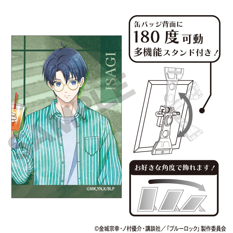 Blue Lock Art Can Badge Isagi Yoichi Holiday Glasses Nuance Color - bulk anime toys for retailers USA