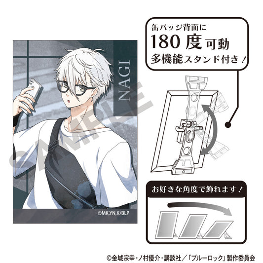 Blue Lock Art Can Badge Nagi Seishiro Holiday Glasses Nuance Color - Max Factory figures wholesale
