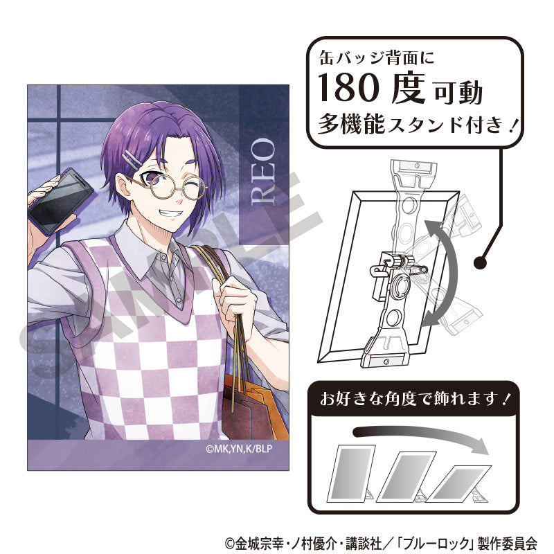 Blue Lock Art Can Badge Mikage Reo Holiday Glasses Nuance Color - Square Enix figures wholesale