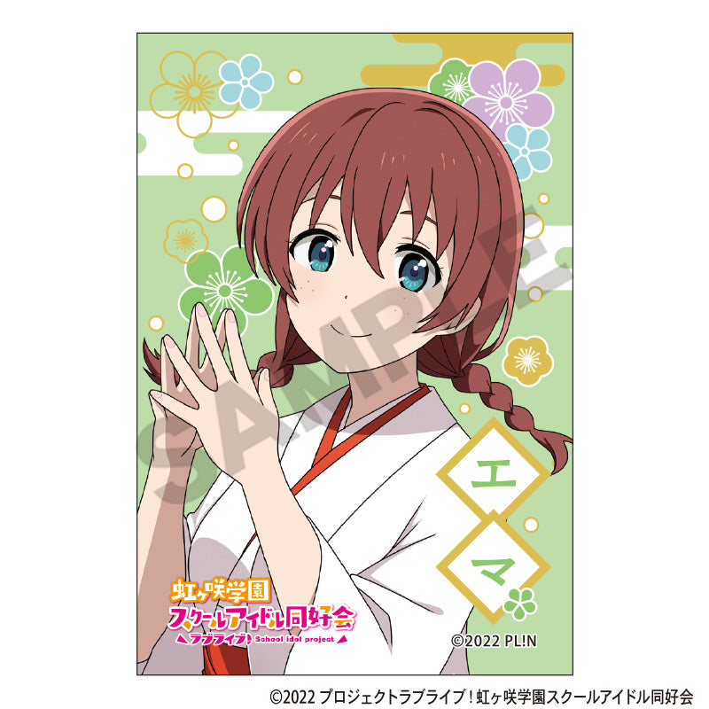 Love Live! Nijigasaki High School Idol Club Square Japanese Paper Can Badge Emma Verde - Bandai anime figures wholesale