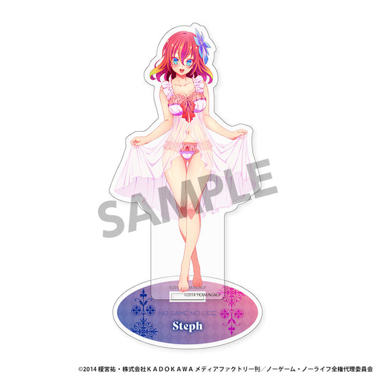 No Game No Life Original Illustration Acrylic Stand Stephanie Dola Nightwear Ver. — anime acrylic stand wholesale