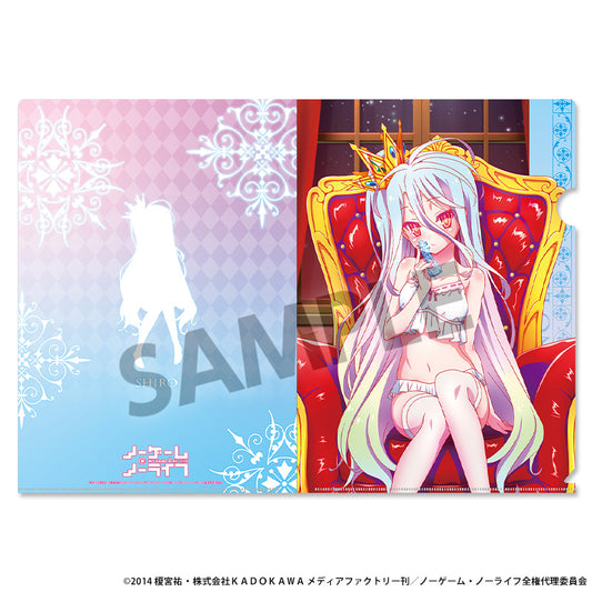 No Game No Life Original Illustration Clear File Shiro Nightwear Ver. — Japanese anime figures bulk supplier USA