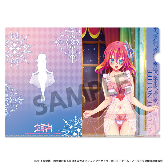 No Game No Life Original Illustration Clear File Stephanie Dola Nightwear Ver. — best anime merchandise wholesaler USA