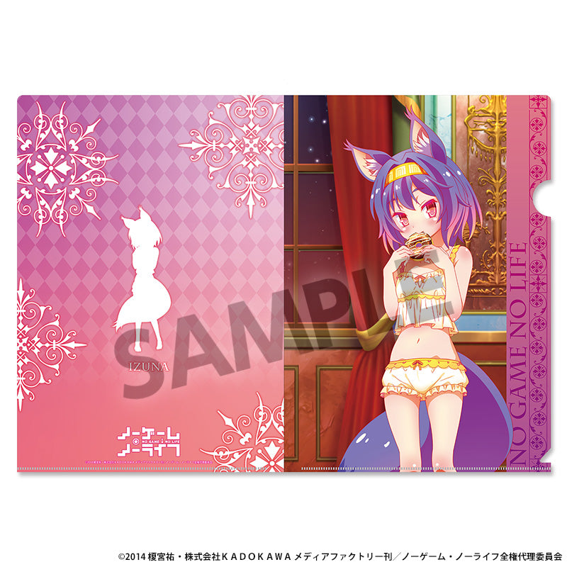 No Game No Life Original Illustration Clear File Hatsuse Izuna Nightwear Ver. — anime figure wholesale price list