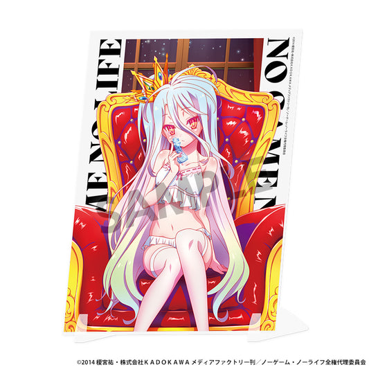 No Game No Life Original Illustration Visual Acrylic Plate Shiro Nightwear Ver. — anime collectibles bulk distributor