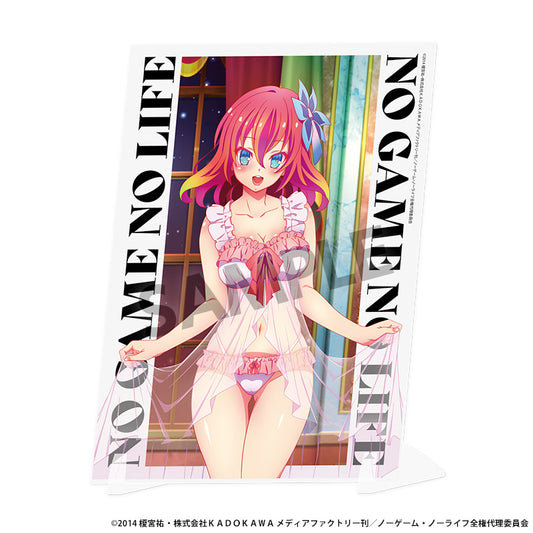 No Game No Life Original Illustration Visual Acrylic Plate Stephanie Dola Nightwear Ver. — import anime figures wholesale from Japan