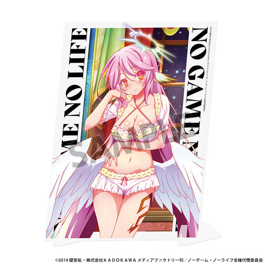 No Game No Life Original Illustration Visual Acrylic Plate Jibril Nightwear Ver. — anime store wholesale supplier
