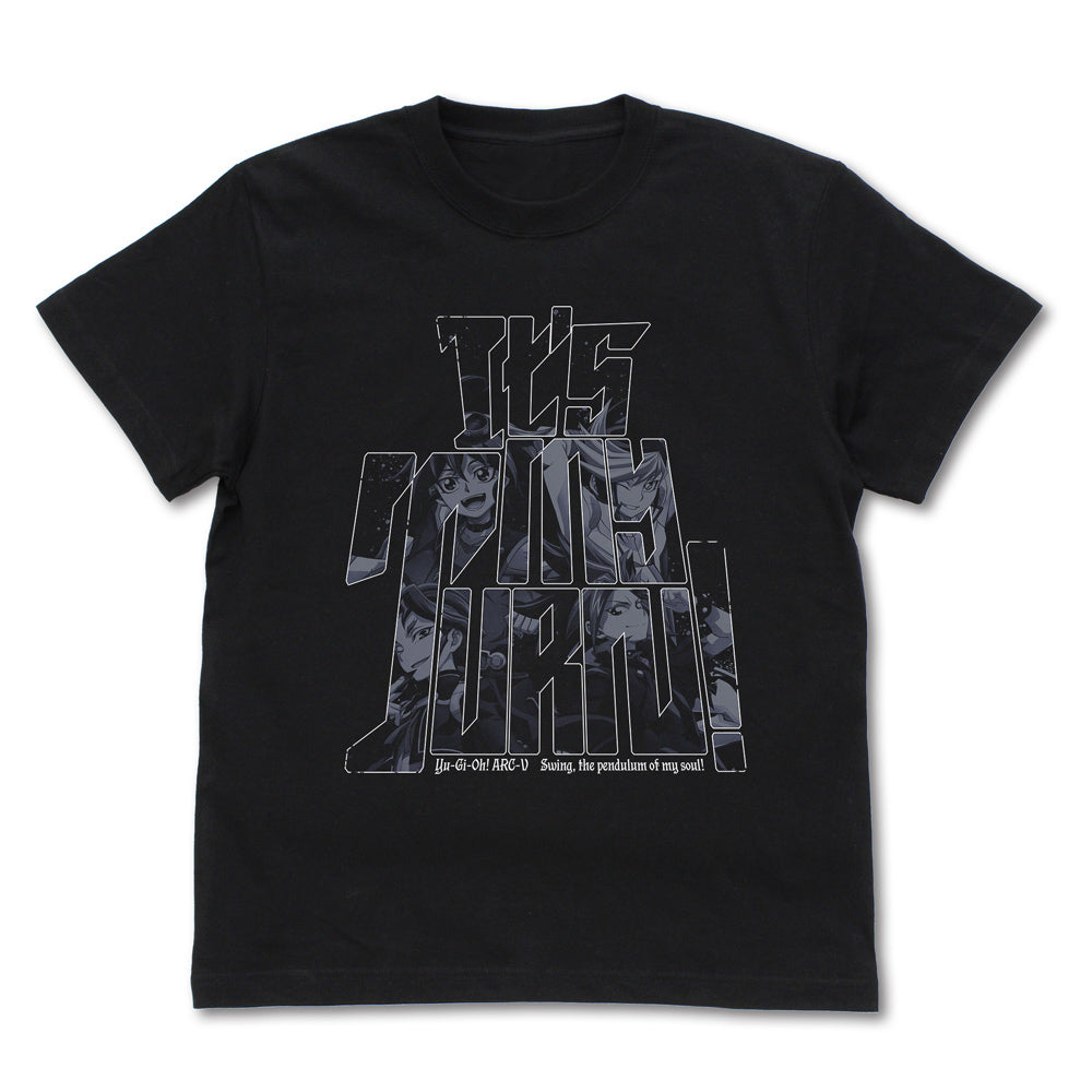 Yu-Gi-Oh! Arc-V Sakaki Yuya & Yuto & Yugo & Yuri It's My Turn! T-shirt Black (M Size) — anime figures wholesale near me