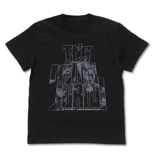 Yu-Gi-Oh! Arc-V Sakaki Yuya & Yuto & Yugo & Yuri It's My Turn! T-shirt Black (M Size) — anime figures wholesale near me