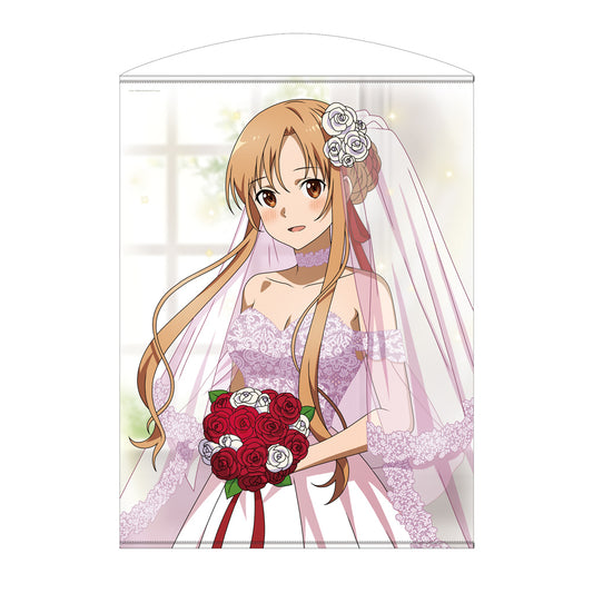 Sword Art Online Original Illustration Asuna 100cm Tapestry Wedding Dress Ver. - anime keychains wholesale