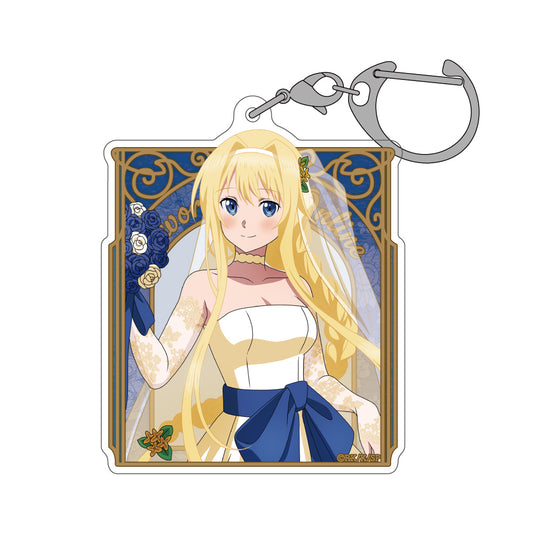 Sword Art Online Original Illustration Alice Acrylic Multi Key Chain Wedding Dress Ver. - bulk anime figures supplier