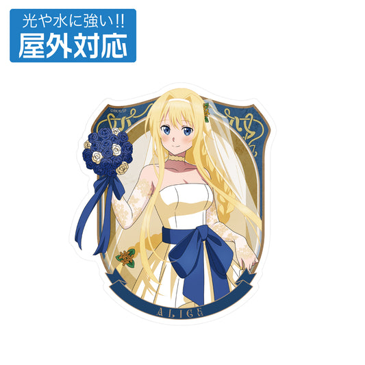 Sword Art Online Original Illustration Alice Outdoors Sticker Wedding Dress Ver. - anime figure dropshipping supplier