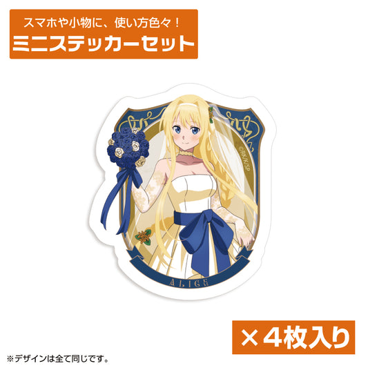 Sword Art Online Original Illustration Alice Mini Sticker Set Wedding Dress Ver. - bulk anime figures supplier