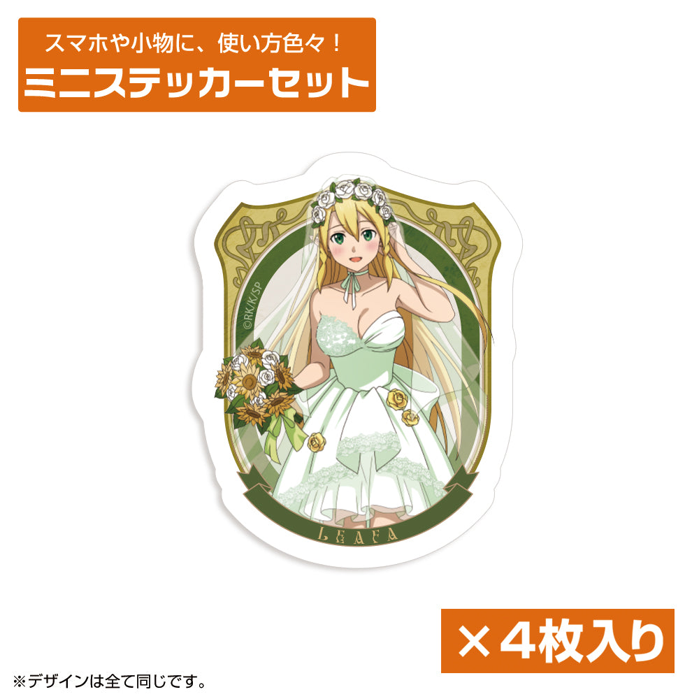 Sword Art Online Original Illustration Leafa Mini Sticker Set Wedding Dress Ver. - anime collectibles bulk distributor