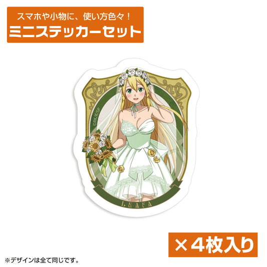 Sword Art Online Original Illustration Leafa Mini Sticker Set Wedding Dress Ver. - anime collectibles bulk distributor