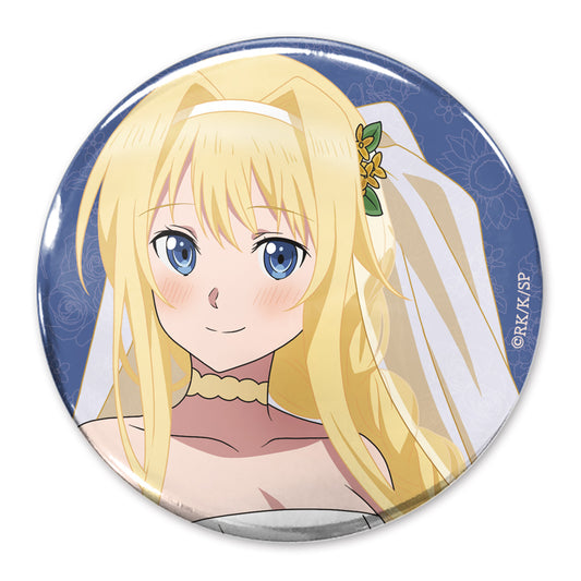 Sword Art Online Original Illustration Alice 65mm Can Badge Wedding Dress Ver. - Bandai anime figures wholesale