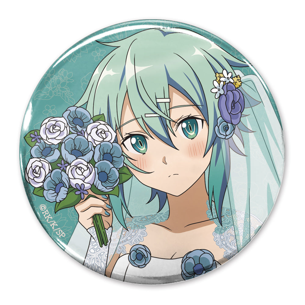 Sword Art Online Original Illustration Sinon 65mm Can Badge Wedding Dress Ver. - anime figure wholesale price list