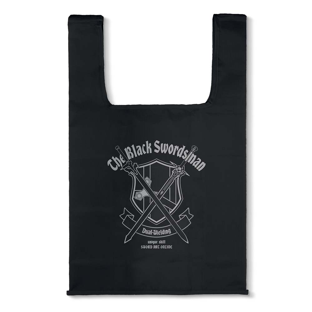 Sword Art Online Black Swordsman Kirito Eco Bag Black - Re-ment figures wholesale