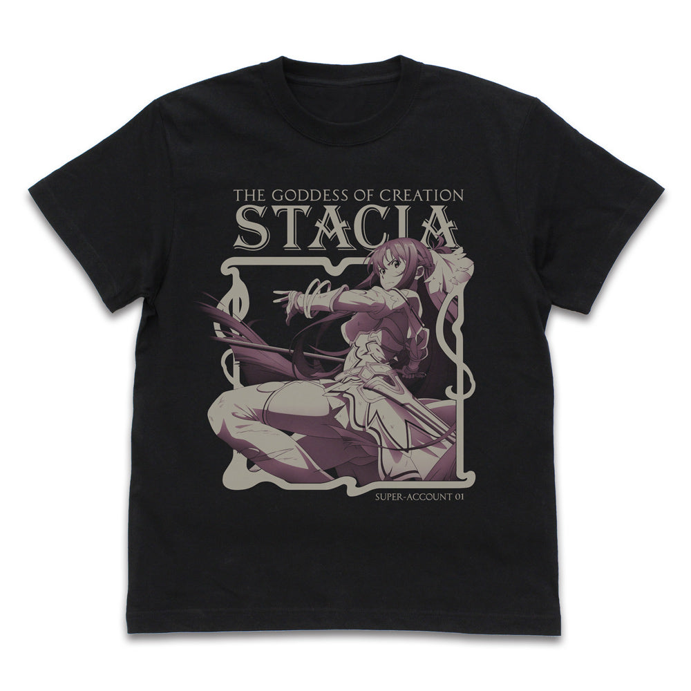 Sword Art Online UW Goddess of Creation Stacia Leafa T-shirt Black (M Size) - PVC anime figures wholesale