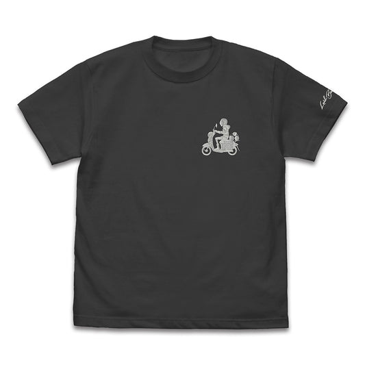 Yurucamp Season 3 Bike Shima Rin One Point Embroidery T-shirt Sumi (S Size) - Taito figures wholesale