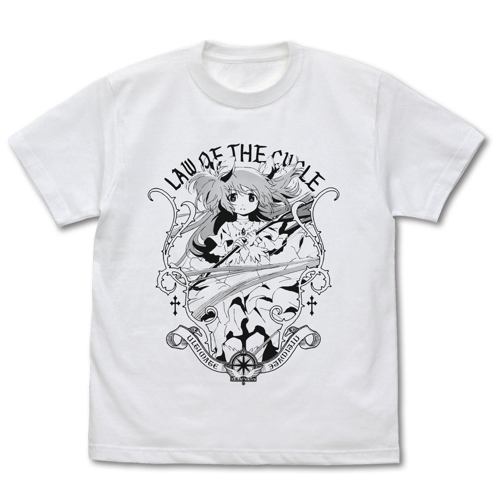 Puella Magi Madoka Magica the Movie New Feature: Rebellion Ultimate Madoka T-shirt White (L Size) - anime model kits wholesale