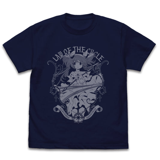 Puella Magi Madoka Magica the Movie New Feature: Rebellion Ultimate Madoka T-shirt Navy (S Size) - anime statue wholesale