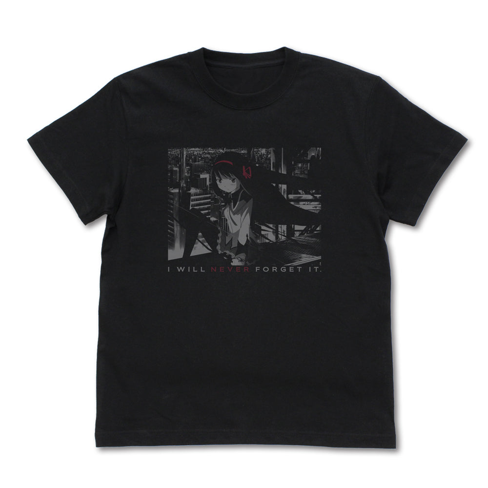 Puella Magi Madoka Magica the Movie New Feature: Rebellion Akemi Homura Photo T-shirt Black (XL Size) - anime figure wholesale supplier