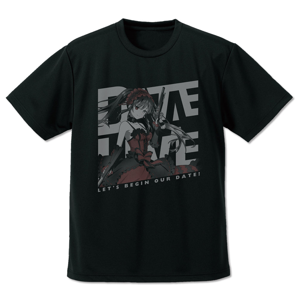 Date A Live V Tokisaki Kurumi Dry T-shirt Black (L Size) - PVC anime figures wholesale