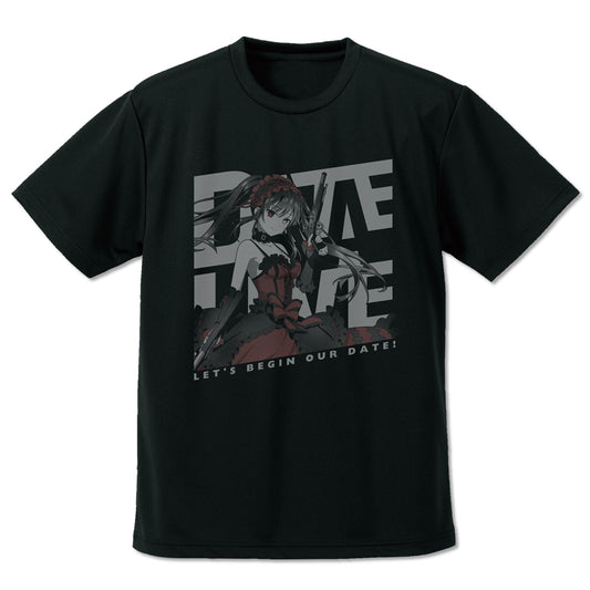 Date A Live V Tokisaki Kurumi Dry T-shirt Black (X Size) - anime collectibles bulk distributor