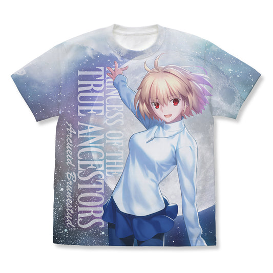 TSUKIHIME -A Piece of Blue Glass Moon- Arcueid Brunestud Full Graphic T-shirt White (M Size) - anime statue wholesale