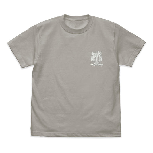 TSUKIHIME -A Piece of Blue Glass Moon- Neco Arc One Point Embroidery T-shirt Light Gray (L Size) - Mighty Jaxx figures wholesale