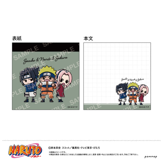 NARUTO Mini Memo -Yuru Style mini- E Naruto & Sasuke & Sakura - anime collectibles wholesale