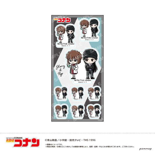 Detective Conan Sticker -Yuru Style mini Vol. 4- G Sherry & Rye - anime store wholesale supplier