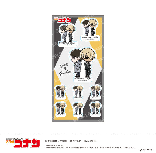 Detective Conan Sticker -Yuru Style mini Vol. 4- J Scotch & Bourbon - anime figure distributor USA