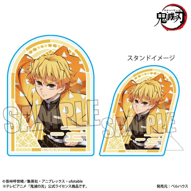Standy Acrylic Badge Demon Slayer: Kimetsu no Yaiba Agatsuma Zenitsu (Infinity Castle Arc Ver.) — Demon Slayer figures wholesale